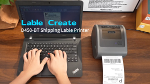 Phomemo D450BT Bluetooth Thermal Printer For WaybillShipping Label Sticker