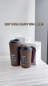 Personalised Custom Name Kaffy Cup (340ml) | Eco Tumbler Made From Coffee Grounds | Christmas Gift | Spill-Free Cup