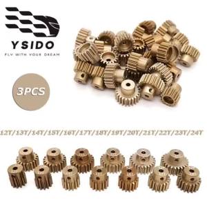 3PCS M0.8 3.175mm 32DP Motor Gear 12/13/14/15/16/19/20/21/23/24T Pinion for Traxxas Arrma HSP HPI AXIAL Tamiya Losi 1/10 RC Car