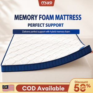 MISO 0 Pressure Gel Memory Foam Mattress Tilam Latex Cooling Foldable Breathable Spine Support Single/Queen/King