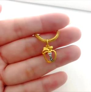 Loket Huruf i Bajet 2C 0.94g Emas 916 Yon Hing