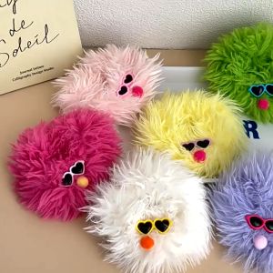 grace"Long-haired big-eyed cute furry hair band autumn and winter large monster hair rope