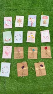 THIỆP GHI LỜI CHÚC.thiệp dùng treo bó hoa.thiệp bỏ hộp quà Thiệp Chúc Mừng Hình Tim Thiệp Giấy Vintage Treo Hoa - Lazada