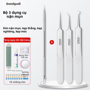 Goodgudi | Bộ Kim Mụn Siêu Mảnh và Kẹp Nhíp