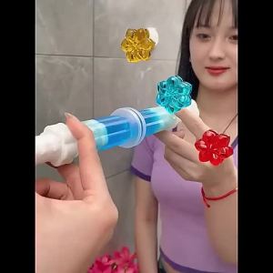 1PC Gel Toilet Bowl Cleaner Flower Stamp Toilet Deodorizing Gel Stamp Toilet Flask Odor Remover