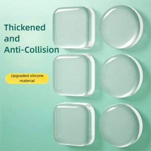 3 Piece Transparent Handle Collision Pad Wall Sticker Waterproof Noise-Proof Shockproof Adhesive Home Protective Pad