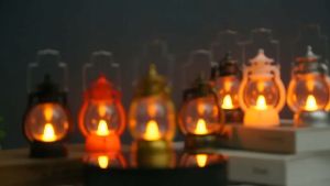 Đèn trang trí đèn dầu điện tử đèn dầu led mini phong cách cổ điển ánh sáng ngọn lửa siêu đẹp - Life Style 4U