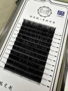 Natural Curl round Bristle 0.10mm Tensile JBCD Eyelash Extension Non-Detachable for Beauty Salon Professional Use Eyelash Extensions