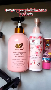 (BUY 1 TAKE 2)VELLSAR SAKURA WHITENING LOTION SPF90 SUNSCREEN NIACIAMIDE BODY LOTION WHITENING
