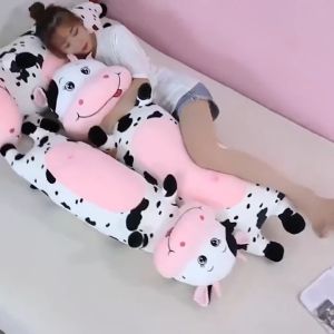 Gối ôm bò sữa dễ thương mềm mịn (60cm---1m2) thú bông bò sữa hàng loại 1 cao cấp chất lượng cao