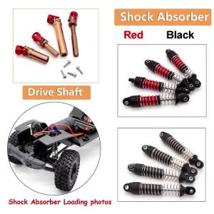 1/18 TRX4M Traxxas RC Car Crawler Parts Threaded Shock Absorber Oil Damper & Metal Drive Shaft Remote Control Toy Accessories