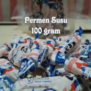 PERMEN SUSU Panda classic soft candy kemasan pouch  Zipper 100 gram mudah dibuka tutup