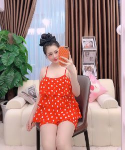 Đồ Bộ Ngắn Phối Tầng Vải Lụa Hàn Mềm Mại Freesize Dưới 58kg Giao Hình Ngẫu Nhiên Tương Tự Khách Chọn Set Bộ Mặc Nhà Nữ Xinh Xắn Mát Mẻ