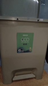 45 Liters Orocan Eco Step Trash Can/Plastic Pedal Trashcan/Garbage Can/Trash Bin/Dust Bin/Waste Disposal/Recycle Bin/Basurahan/Step On Containers/Recycling Bin