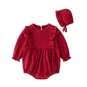 Baby Girl Spring Clothes Three Months Children Clothes Princess Jumpsuit Suit One Month Old Baby Onesie 1 Year Old Trendy Child 6