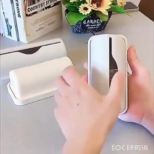 Túi Đựng Rác Treo Tường Và Hộp Đựng Màng Bọc Thực Phẩm Hộp Đựng Đồ Tự Dính Tiết Kiệm Không Gian Nhỏ Gọn Cho Nhà Bếp Phòng Tắm Màu Trắng/mơ/xám