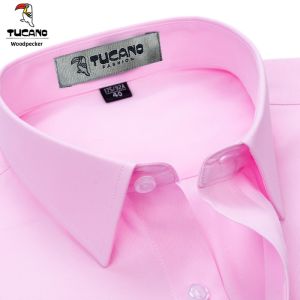 Tucano | Áo Sơ Mi Dài Tay Chống Nhăn Màu Hồng XL