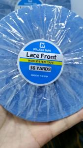 1 Roll 0.8 cm 36 Yards /3yards Super Hair Blue Tape Double-Sided Adhesive Tape for Hair Extension/Lace Wig/Toupee
