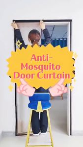 90x220cm Anti-Mosquito Net Screen Automatic Closing Magnetic Door Curtain Bedroom Door Protector (GREEN)