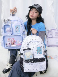 LOLA DESIGN | Túi Đựng Học Sinh Dung Lượng Lớn Spots Dots Lolita