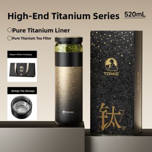 Office Tea Separation Titanium Insulated Cup