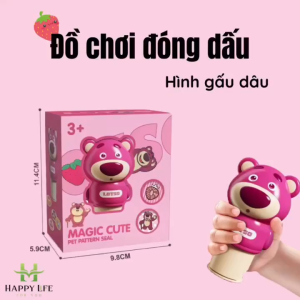 Đồ Chơi Đóng Dấu Sticker Hình Thú Cho Bé (1 Máy Dập + 6 Trang + 25 Sticker) – Quà Tặng Học Vui