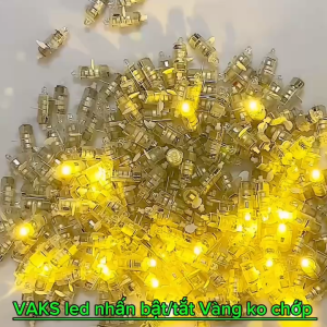 Combo 5 đèn led NHẤN VÀNG không chớp dùng pin _ trang trí tiệc lễ hội làm đèn lồng..v.v