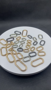 10pcs Metal Oval Spring Buckle Zinc Alloy Dan Shaped Spring Coil Luggage Hardware Accessories
