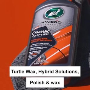 น้ำยาขัดลบรอยและเคลือบแก้ว 14 ออนซ์ Turtlewax Hybrid Solutions Ceramic Polish & Wax รสชาติแบบเทอร์เทิลแวกซ์ไฮบริดโซลูชั่นเซรามิคโพลิช