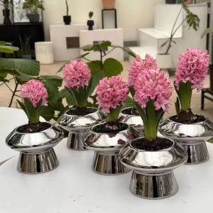 Minimalist Ceramic Mushroom Decorative Plant Pot Indoor Greenery Specialized Flower Pot Simple Style Desktop Decoration