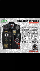 MOTORHEAD I -inspired Printed Iron-On DIY Patches for Jacket Decoration. Features 2026 patches with band logos and album art. Suitable for customizing denim jackets. Ideal for rock music enthusiasts.