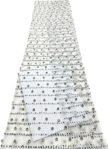 Nigerian Sequins Lace Fabric 2026 High Quality African Lace French Tulle Sequin Embroidery Lace Fabrics For Party Dress