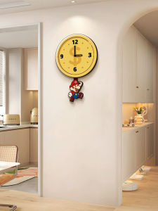 ที่แขวนนาฬิกา 3D มิติ เนื้อผ้าตกแต่ง ปิดรอยขีดข่วน ตกแต่งห้องนั่งเล่น หน้าจอโทรทัศน์ ติดผนัง นาฬิกา ติดผนัง เรียบง่าย โมเดิร์น