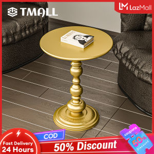 TMALL Modern Coffee Table Metal Round Side Table Floor-Standing Sofa Side Living Room Office Decoration Retro End Table Bedroom Bedside Table Side End Table