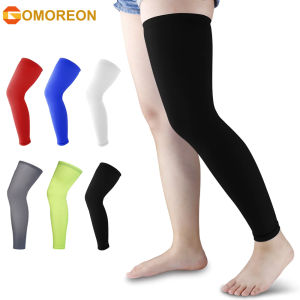 1Pcs Full Leg Sleeves Long Compression Leg Sleeve Knee Sleeves Protect Leg for Man Women Basketball Cycling Football Running