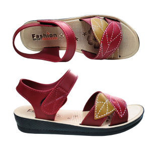 Ladieswear Sandals Womens Summer Wedge Shoes for Middle-Aged Women Flat for Outdoors Velcro Plus Size Non-Slip Comfortable Plastic Shoes for the Old