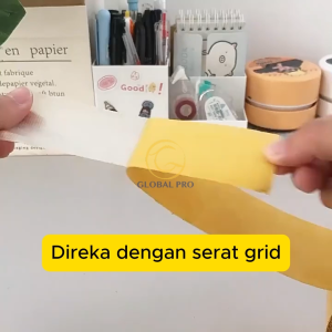 5M / 10M Double Sided Tape Carpet Tape Pita Pelekat Stornf Adhesive Pelekat Karpet Anti Slip Net Grid Fiber Mesh Tape