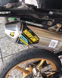 Knalpot Norifumi Rocket 4 Competition untuk KLX 150 CRF 150 D-Tracker 150 WR 155 SUPERMOTO TRABAS