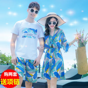 Phong Cách Bohemia Giữa Eo Bánh Váy Đi Biển Mùa Hè Đầm Dành Cho Các Cặp Đôi Size Lớn Plus Size Áo Chui Đầu Nữ Tay Ngắn