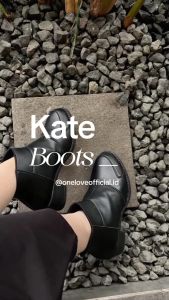 ONE LOVE KATE BOOTS BLACK SERIES- SEPATU BOOTS WANITA