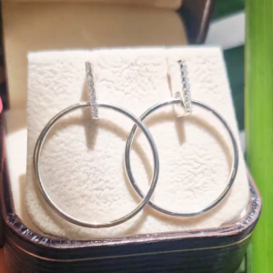 Zign Jewelry ต่างหูเงินแท้925รุ่นES0025 สวยแบบสไตล์เรียบหรู