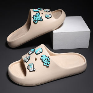 Mens Summer Outdoor Soft Bottom Thickened Anti-slip Beach Casual Slip-On Sandals Half Slippers Comfortable EVA Slippers