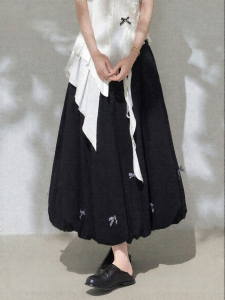 KEIKO | Butterfly Bow Lightweight Skirt Slimming Summer A-Line Dress