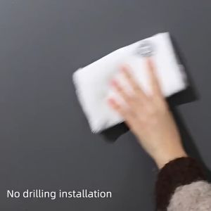 Gantungan Dinding Multifungsi Transparan dengan Pegangan Ergonomis untuk Dapur dan Mebel