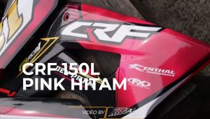 Decal CRF 150 Stiker Motor Honda crf150 fullbody Racing Hitam Gradasi Pink Gelap D-I2-589