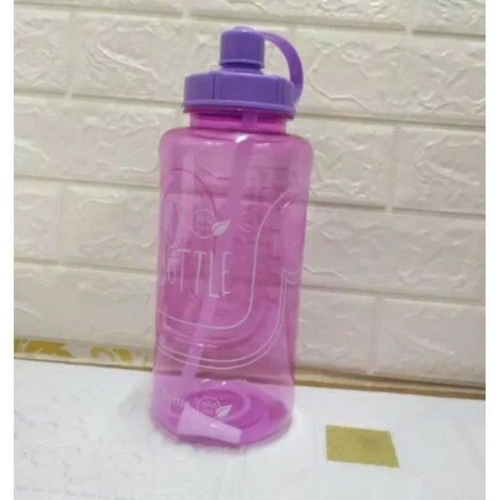 Botol minum bekal besar jumbo big kapasitas 2000 mili liter transparan ...