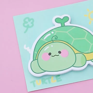 Cute Animal Sticky Note Kertas tempel l Pastel color Memo Penanda buku premium Kertas Lengket