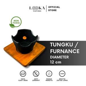 Looka Cast Iron Tungku / Furnance Diameter 12 cm