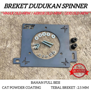 Breket Dudukan Spinner Cover Kipas Radiator Besi Tebal 2.5 mm Plus Baut DLL Untuk Nmax Aerox Lexi