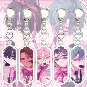 Bandai | Acrylic Alien Stage Keychain Zombie Stage Till Ivan Mizi Cute Chibi Fading Youth Keyring Spooky Halloween Anime Bag Accessory